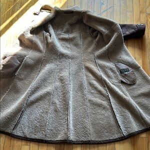 Sawyer of napa vintage Women's Brown Shearling suede Coat